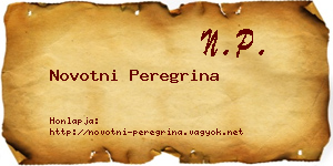 Novotni Peregrina névjegykártya